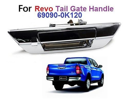 Exterior Handle Rear Gate Hole Toyota Hilux 2016/ Chrome 5