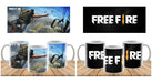 Plantillas Sublimación Tazones - Free Fire Tazas 10 Diseños 2