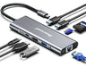 Hub Usb C Ethernet 4k@60hz Hdmi, 8 En 1 Multipuerto 0