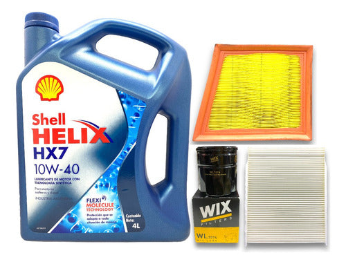 Kit 3 Filtros Ford Ecosport 1.6 Sigma + Aceite Shell 10w40 0