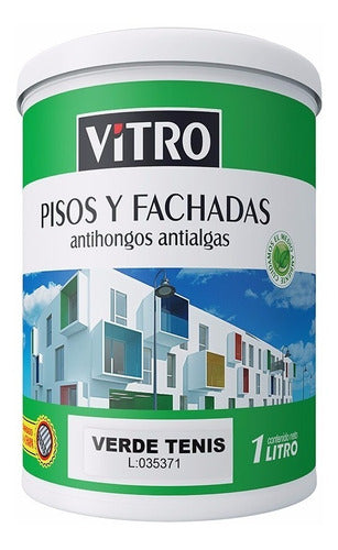 Vitro Pintura Pisos Y Fachadas Blanca 4 Litros 0