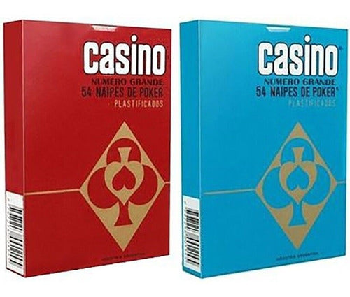 Naipe Casino X 54 Cartas Plastificadas Orig Pack X 6 Mazos 1