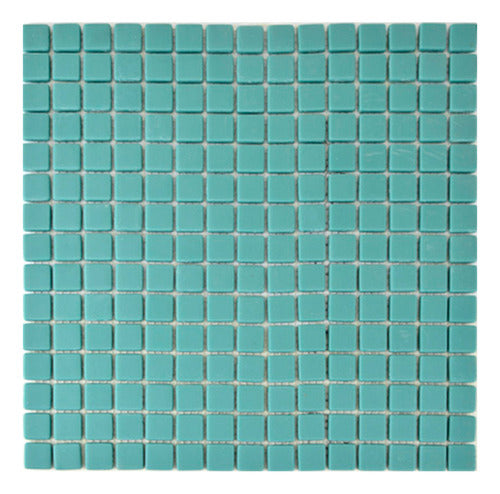 Mosaico Verdeazul Rongguan Medida 32.2x32.2 Vidrio 0