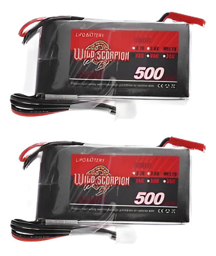 Scorpion Salvaje 2pcs 11.1V 500mAh C 25 Maximum 35 ° C 3S Li 0