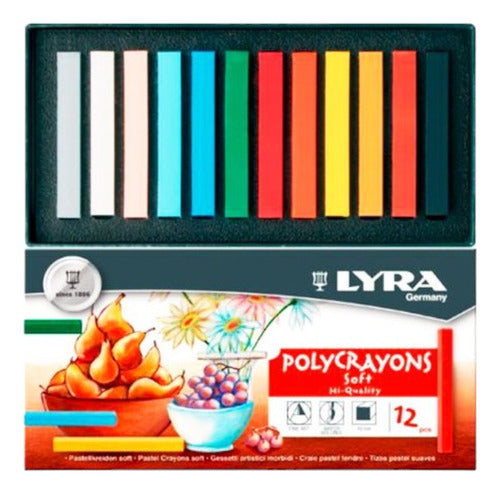 Pastel Tiza Lyra 12 Colores Serviciopapelero 0