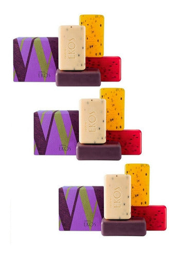 Natura Ekos 3 Boxes of Assorted Exfoliating Soaps 40% Off 0