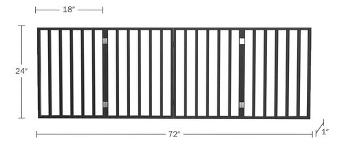 PETMAKER Interior Pet Door - Folding Dog Gate 1