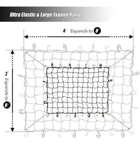 Czc Auto - Red De Carga Elástica Para Camioneta, 1