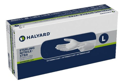 Halyard Sterling Nitrile-Xtra Exam Gloves, Powder-Free 0