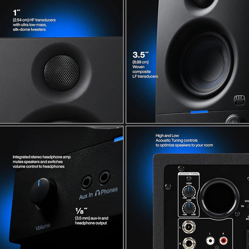 Monitores De Estudio Presonus Eris 3.5, Par De Altavoces De 2