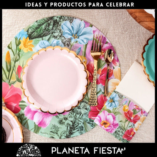 Planeta Fiesta Set X 20 Individuales Posavaso Portacubierto Tile 5