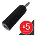 Adapter MiniPlug 3.5 Stereo Jack 6.5 Mono Guitar to PC - Pack of 5 Units 0