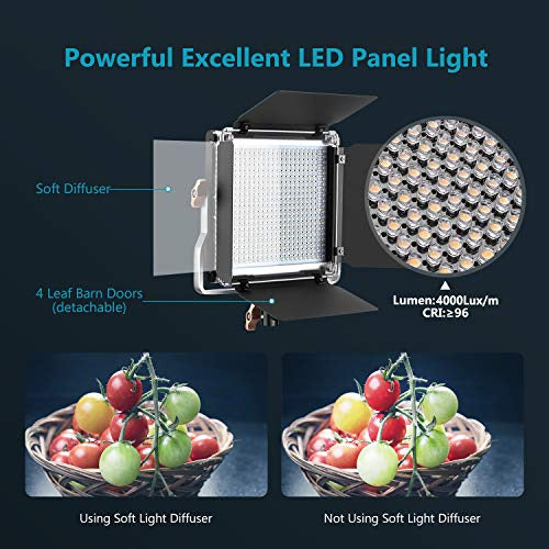 Neewer Advanced Luz De Video Led De 2.4g 480, Panel Led Bico 1