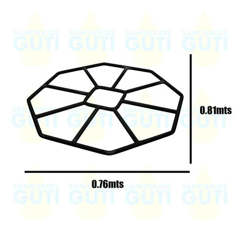 Metalgrif Delta Peck Standard Reinforced Water Tank Base 76 X 81 Cm for 300 400 Lts 1