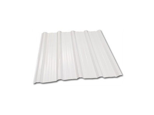 White Translucent Trapezoidal Reinforced Plastic Sheet 2 Meters X 1.10 0