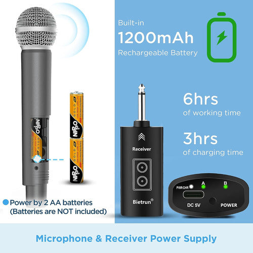 Wireless Microphone for Karaoke Singing, Wireless Microphone 4