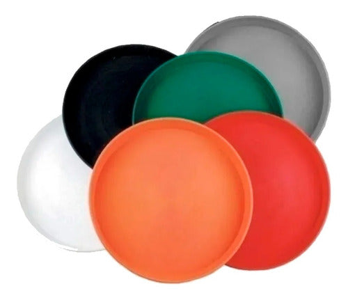 Beruplast Round Plastic Saucer Plate No. 28 - Set of 3 Units 0