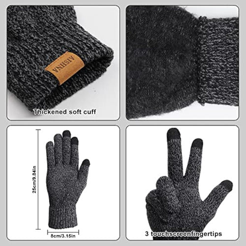 Aishna Winter Beanie, Scarf and Gloves Set 3