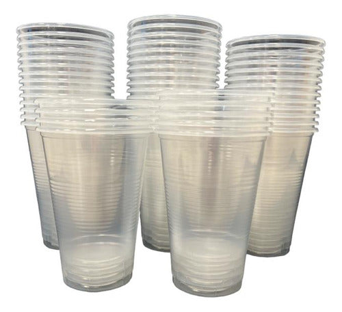 Delmar 500cc Transparent Disposable Plastic Cup - Pack of 50 0