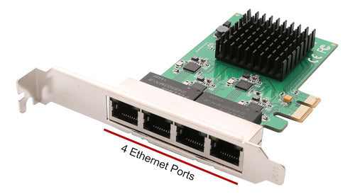 Syba Si-pex24042 Tarjeta De Interfaz De Red Pci-e X1 Gigabit 2