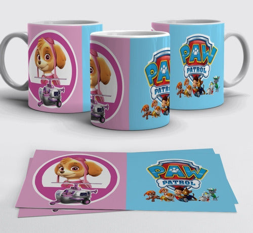 Kit Diseños Plantillas Tazas Paw Patrol Sublimación M1 2