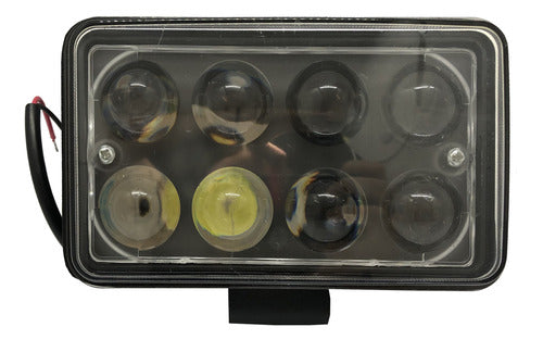 Rectangular LED Light 24W 8 LEDs 4x4 Auto Iael IAL-24C 0