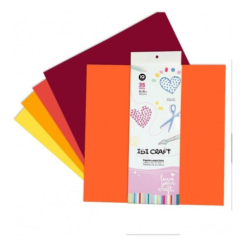 Ibi Craft Scrapbooking 35 Hojas Colores Surtidos 30 X 30 Cm 160 Gramos 0