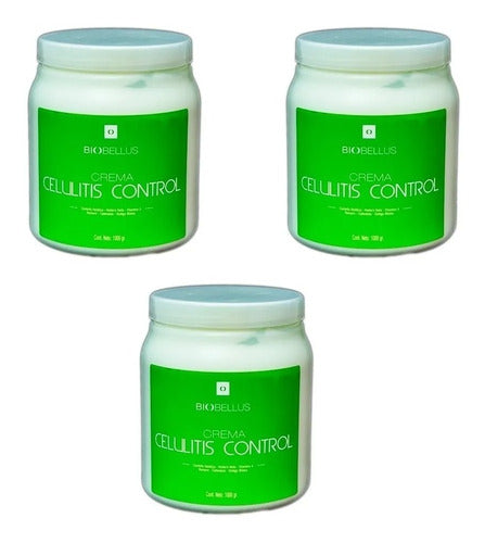 3 Jars of Cellulite Control Cream - Biobellus 1kg each 0