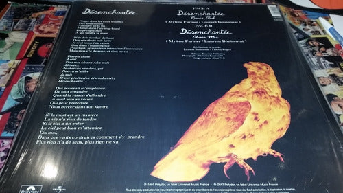 Mylene Farmer Desenchantee Remix Club Vinilo Maxi Impecable 6