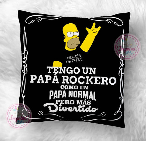 Imprimi Kits Plantillas Para Sublimar Almohadones Dia Del Padre Simpson 1