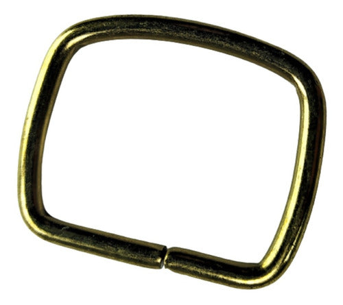 Pack of 10 Rectangular D-Ring or D-Buckle Wire Buckles 25x35x3.5 Unwelded 0
