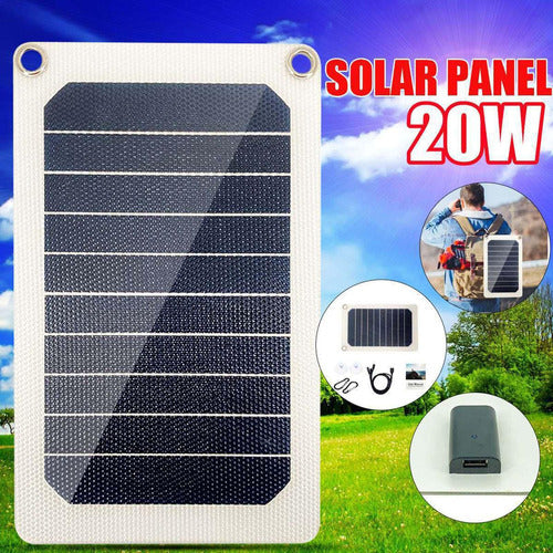 V Mochila Carregador De Painel Solar Power Bank Kit De 3