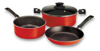 Jovifel Batería Cocina Set De Ollas Sartén 3 Piezas Piamonte 0