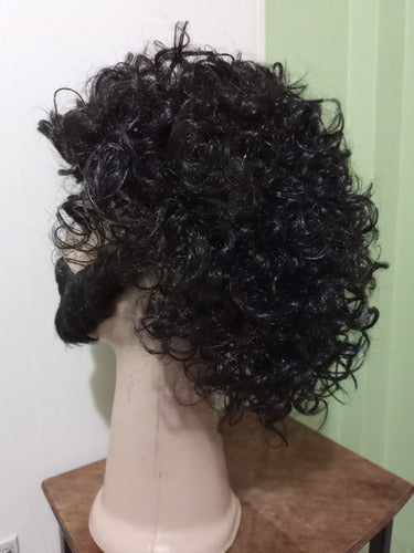 Peluca Negra Y Barba Cosplay Perfor By La Parti Wigs! 6