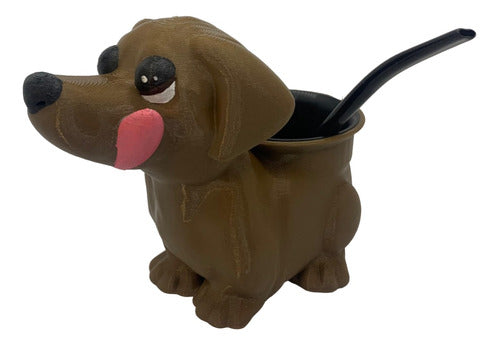 Mate 3D Printed Sausage Dog Includes Bulb - Mate Perro Salchicha Impreso En 3d Incluye Bombilla