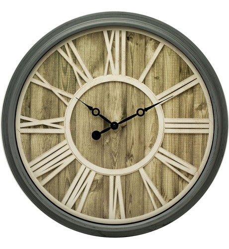 Pacific Bay Mannheim Gran Reloj De Pared Decorativo Ligero M 0