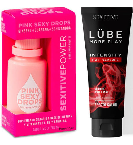 Sexitive Gel Lubricant 130ml + Gift Pink Sexy Drops 3