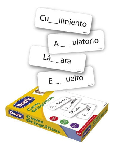 Juego Laminas Aprendizaje Claves Ortograficas - Dactic 1