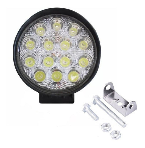 Ever Safe LED Auxiliary Spotlight Flood 14 LED 42W Off Road 1