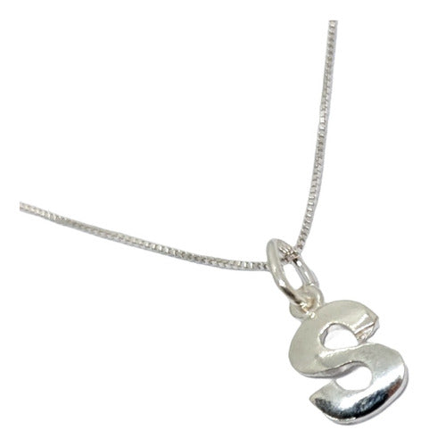 925 Silver Initial Letter Necklace 28