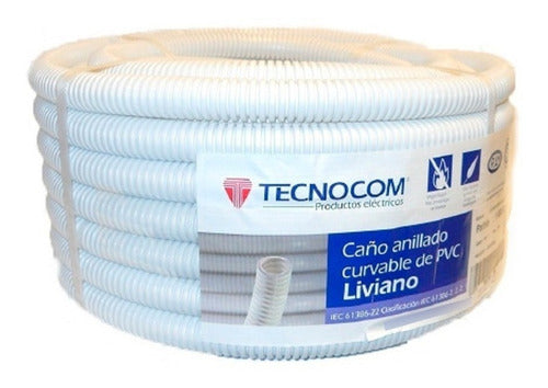 Tecnocom Caño Corrugado Diametro 1' X 25 Mts - Resistencia 50 Kg/cm2 3