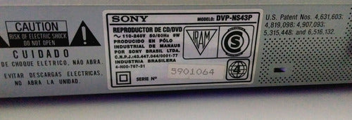 Reproductor De Dvd Y Cd Marca Sony Usado (no Lee) 4