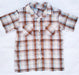 Tiki Kids Short-Sleeve Light Brown Checks Shirt Size 2 to 16 0