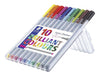 Pack of 10 Staedtler German Fineliner Microfiber Pens 0