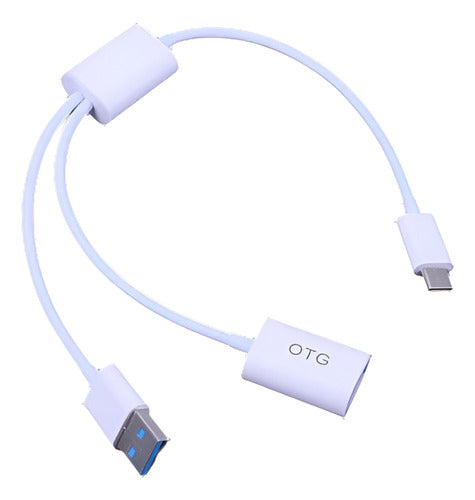 USB 3.1 Type C Male to USB 3.1 Male and Female OTG Data Cable 0