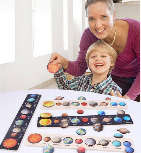 Wooden Planets Puzzle Educational Toy 4