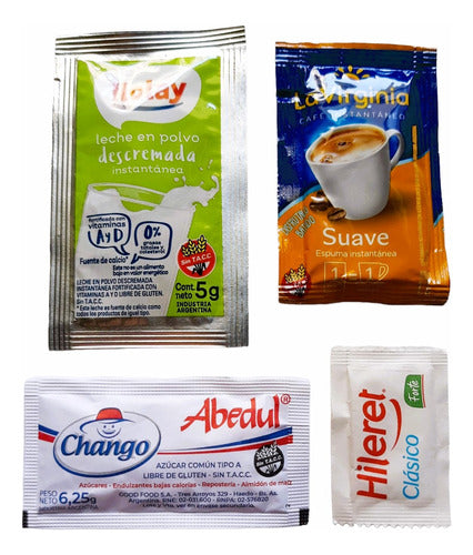 40 Breakfast Kits Coffee Milk Sugar Sweetener Delivery 1