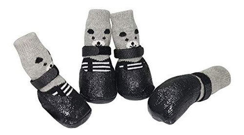 Urbest Calcetines Para Perros, 4 Piezas Zapatos Para Perros 0