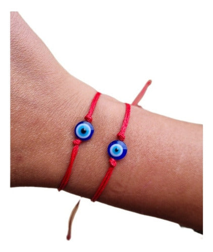 Cumba.artesanias 10 Red Thread Bracelet Against Envy Turkish Eye Protection 0