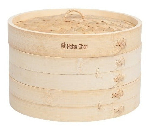 Helen's Asian Kitchen Bamboo Steamer, 10-Inch 0